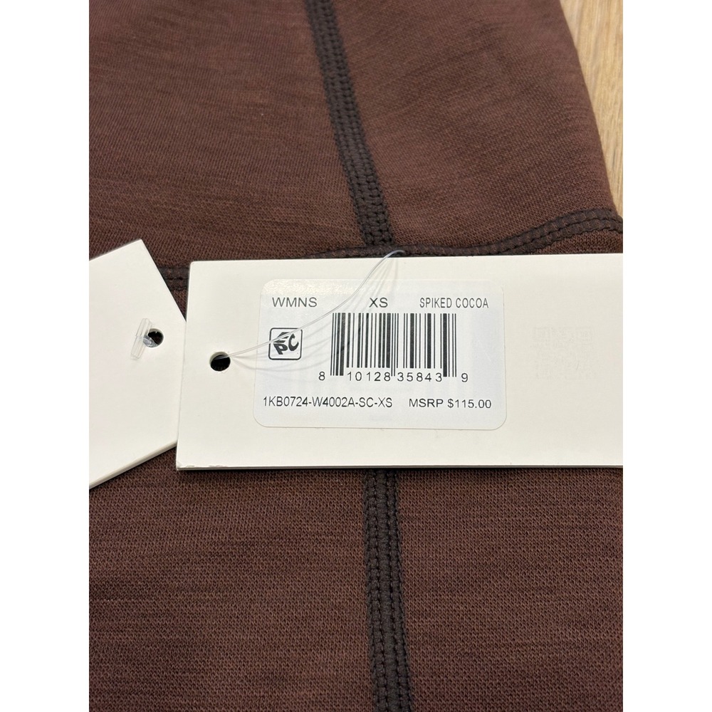 NWT Women's Halfdays High Waisted Merino Wool Blend Leggings -XS - Spiked Cocoa - Picture 3 of 5